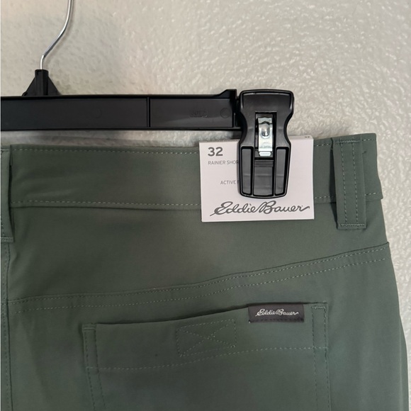 EDDIE BAUER Men's Rainier Shorts Active Fit Mineral Green Size 32 - Picture 8 of 10